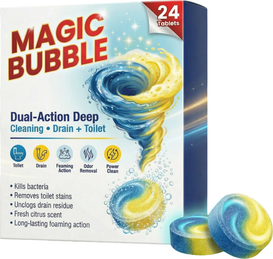 GharJoy Magic Bubble Deep Cleaning Tablets (Pack of 10/20)